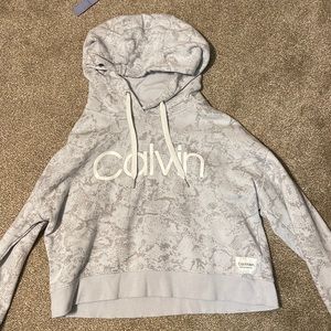 cropped calvin klein hoodie